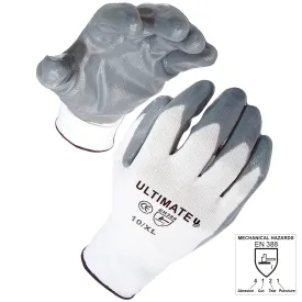 100 Pairs Nitrile Grip Gloves, Work Safety Gloves, Bulk