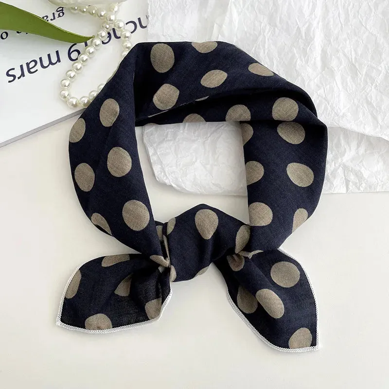 55cm Laies Headband Cotton Linen Square Scarf for Women