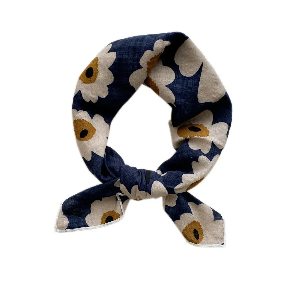 55cm Laies Headband Cotton Linen Square Scarf for Women