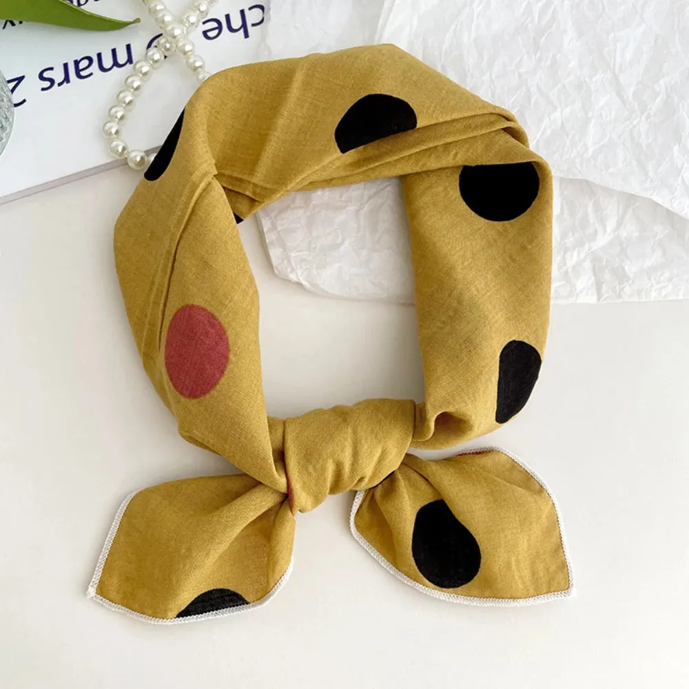 55cm Laies Headband Cotton Linen Square Scarf for Women