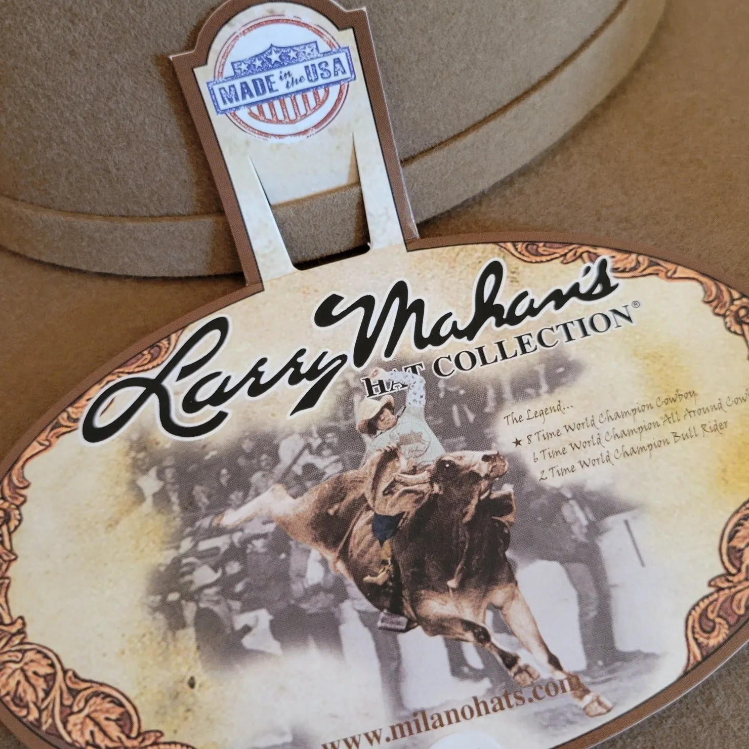 5X Fur Felt Hat the "Legend" by Larry Mahan  MF0557LEGN