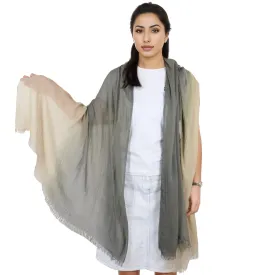 Alilang Lightweight Cotton Linen Scarf Gradient Colors Long Travel Scarf Wrap Shawl for Women 74.8in x 35.4in