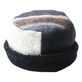 Baabaazuzu Rolled Pillbox Neutrals Hat