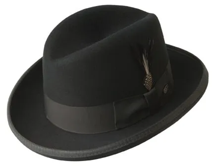 Bailey of Hollywood Godfather Wool Felt Homburg