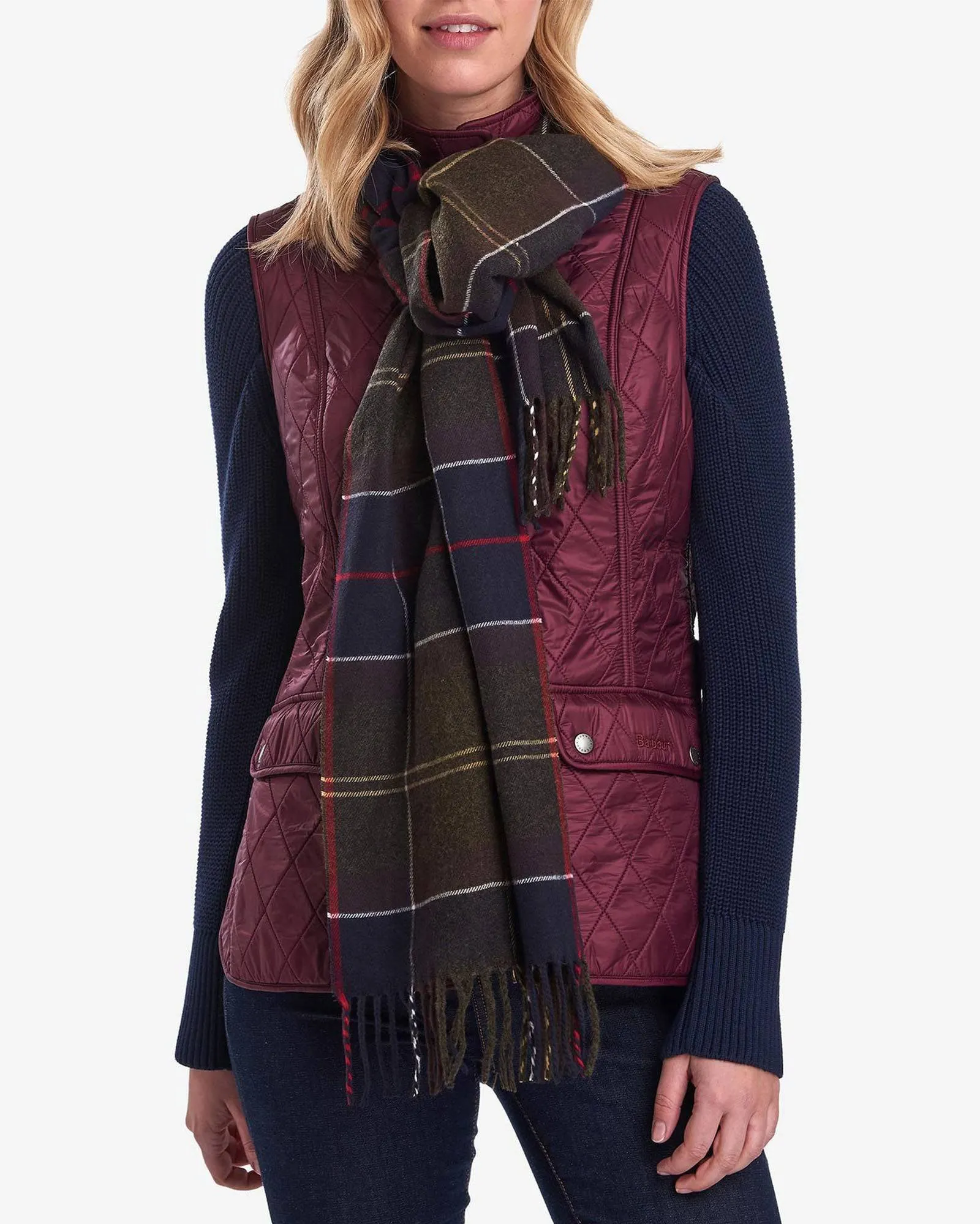 Barbour Gallingale Tartan Scarf In Classic Tartan