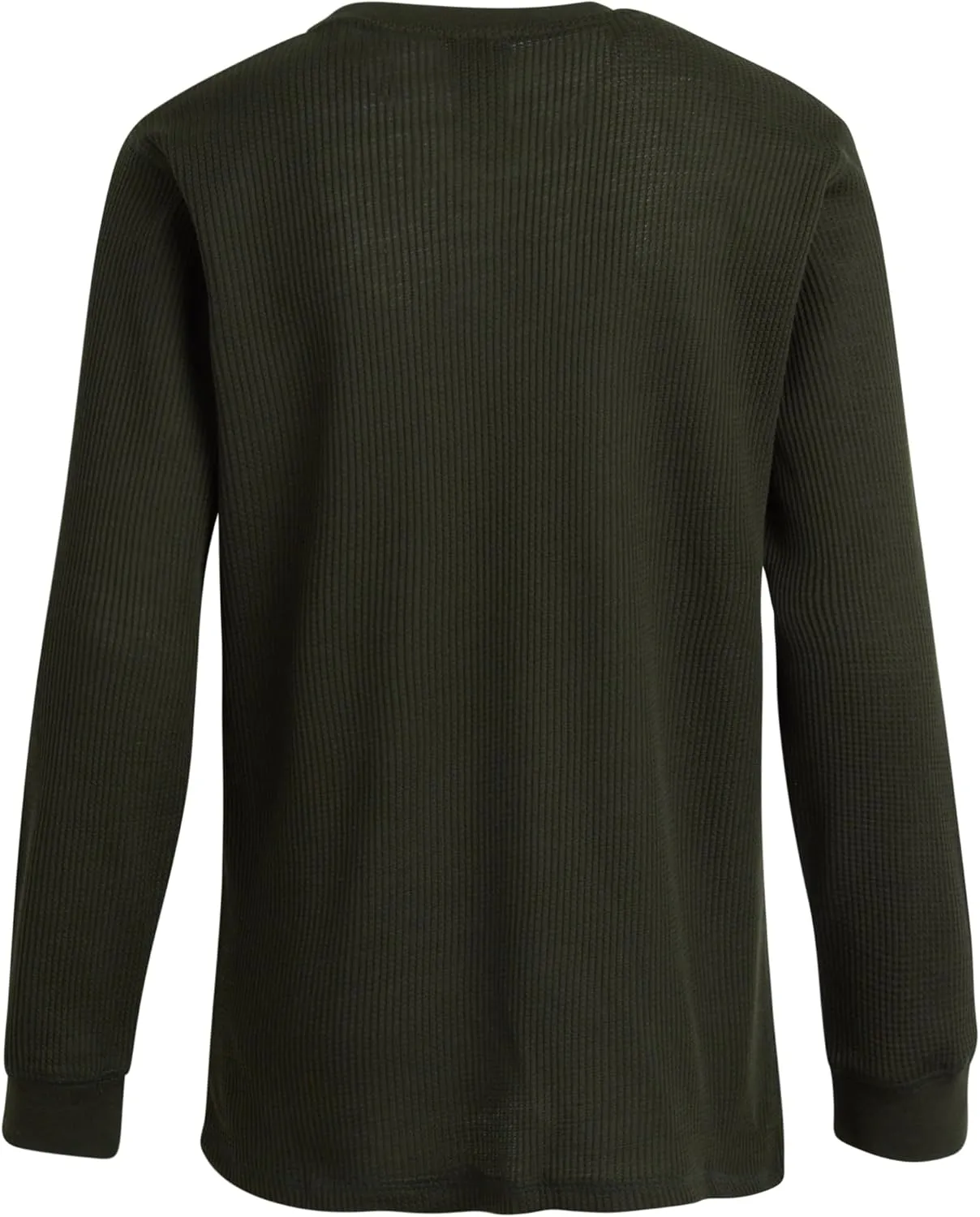 Boys' Shirt - 2 Pack Waffle Knit Long Sleeve Thermal Crewneck T-Shirt (8-18)
