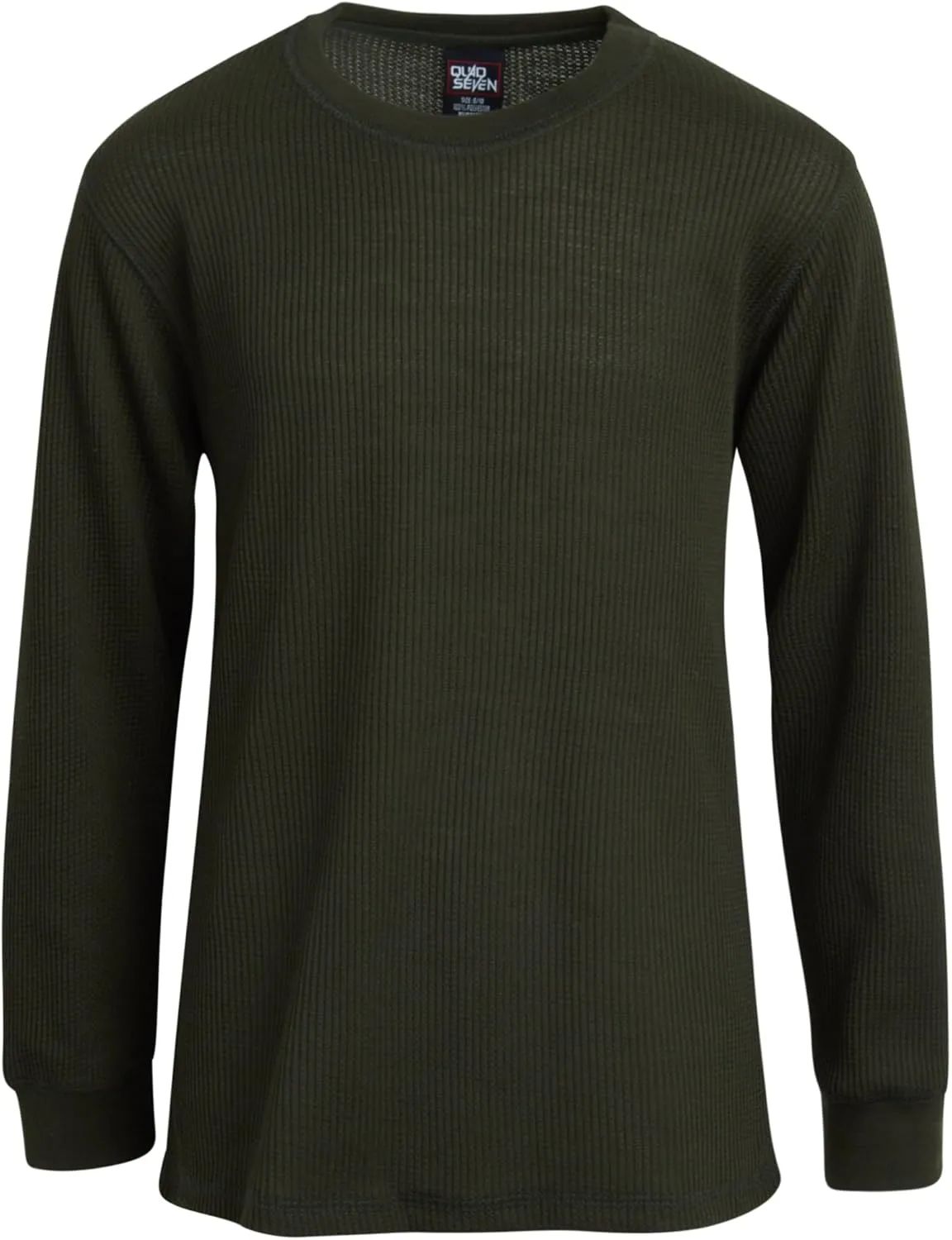 Boys' Shirt - 2 Pack Waffle Knit Long Sleeve Thermal Crewneck T-Shirt (8-18)