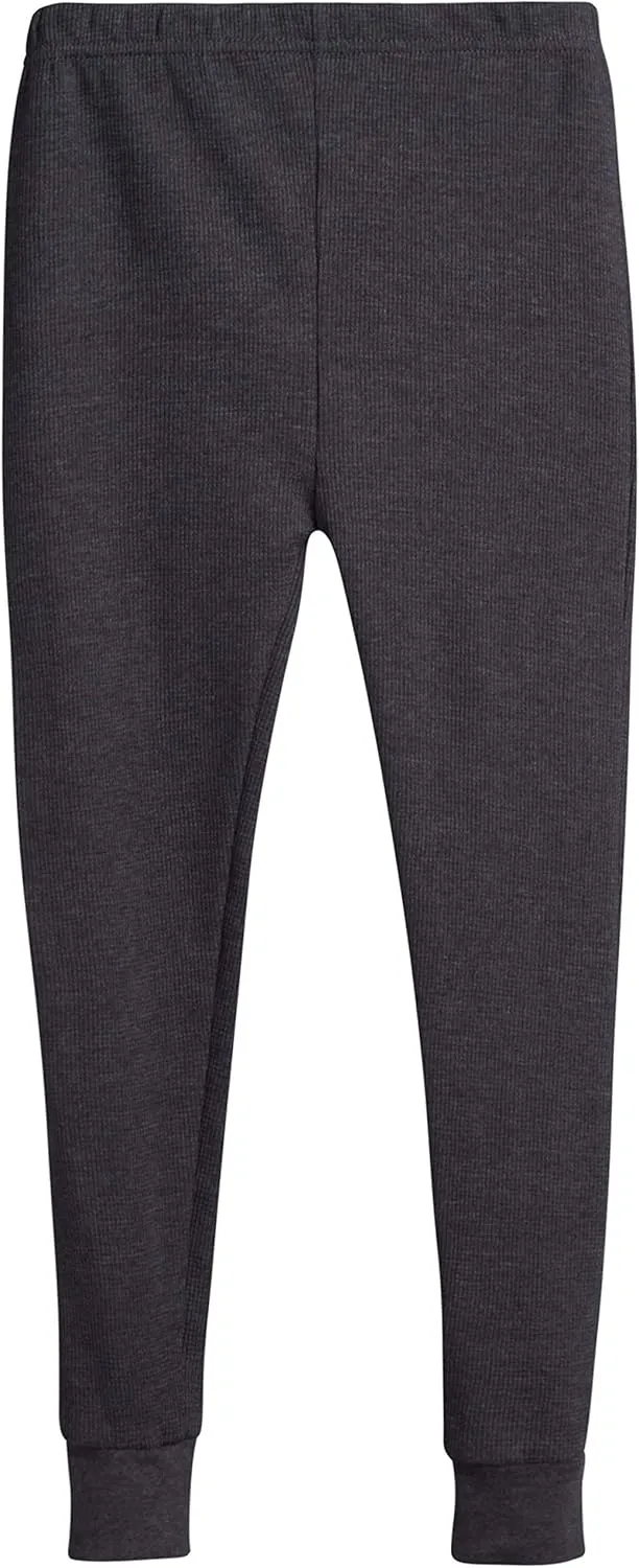 Boys' Thermal Underwear Set - 2 Piece Waffle Knit Long Sleeve Thermal Shirt and Pants for Boys (Sizes: 2T-18)