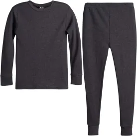 Boys' Thermal Underwear Set - 2 Piece Waffle Knit Long Sleeve Thermal Shirt and Pants for Boys (Sizes: 2T-18)