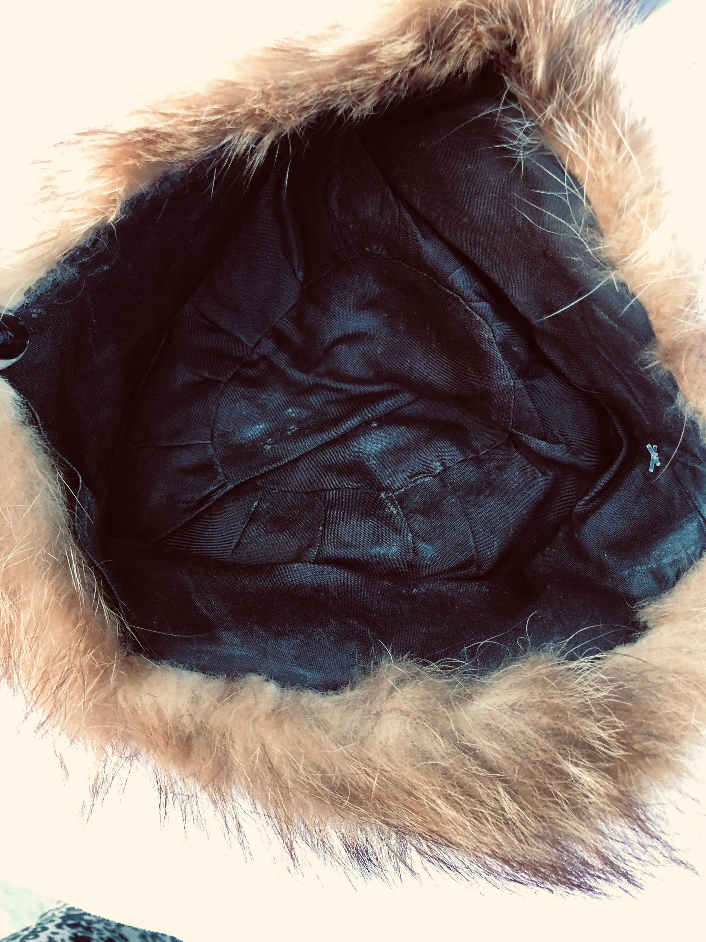 Brown Fur Russian Vintage Pillbox Trapper Hat
