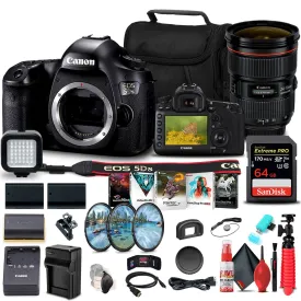 Canon EOS 5DS DSLR Camera (Body Only) (0581C002)   Canon Lens Flash Bundle