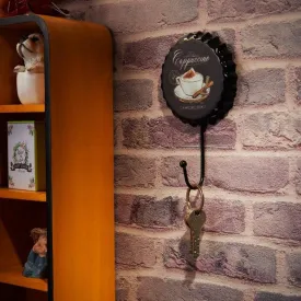 Cappuccino Bottle Cap Retro Wall Hook