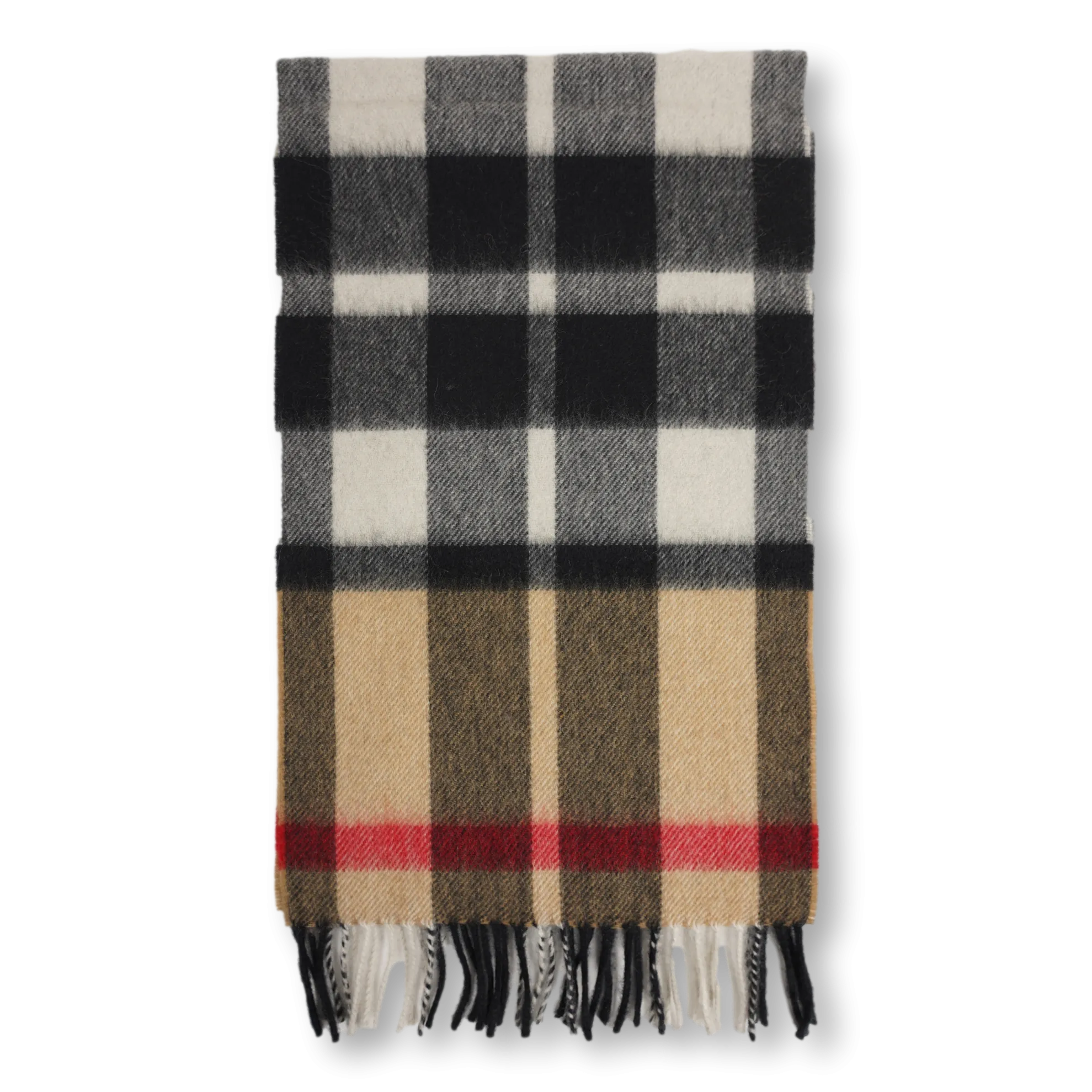 Classic 100% Plaid Cashmere Scarf