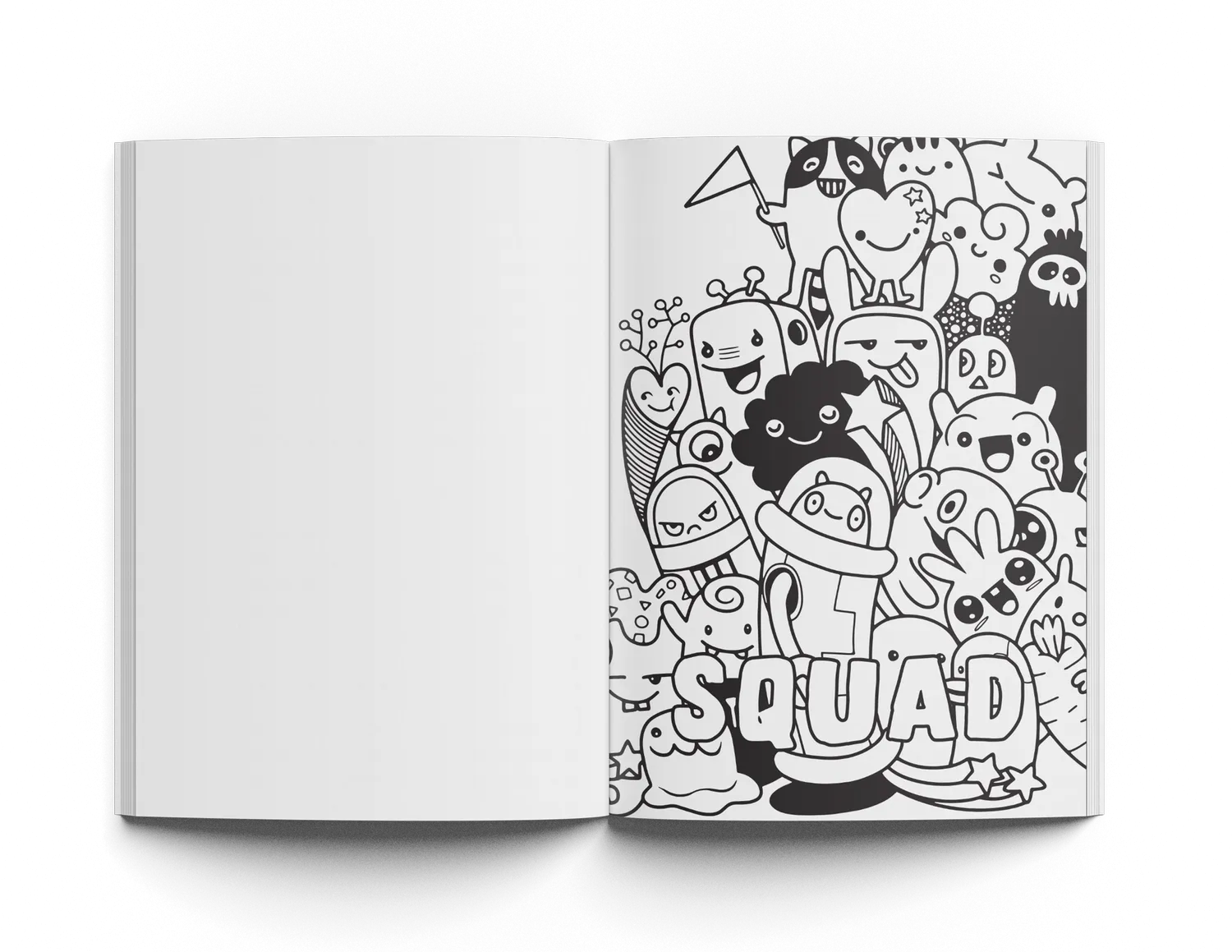 Coloring Book Vol 1   Original Creative Thinking Journal   Pencil Set