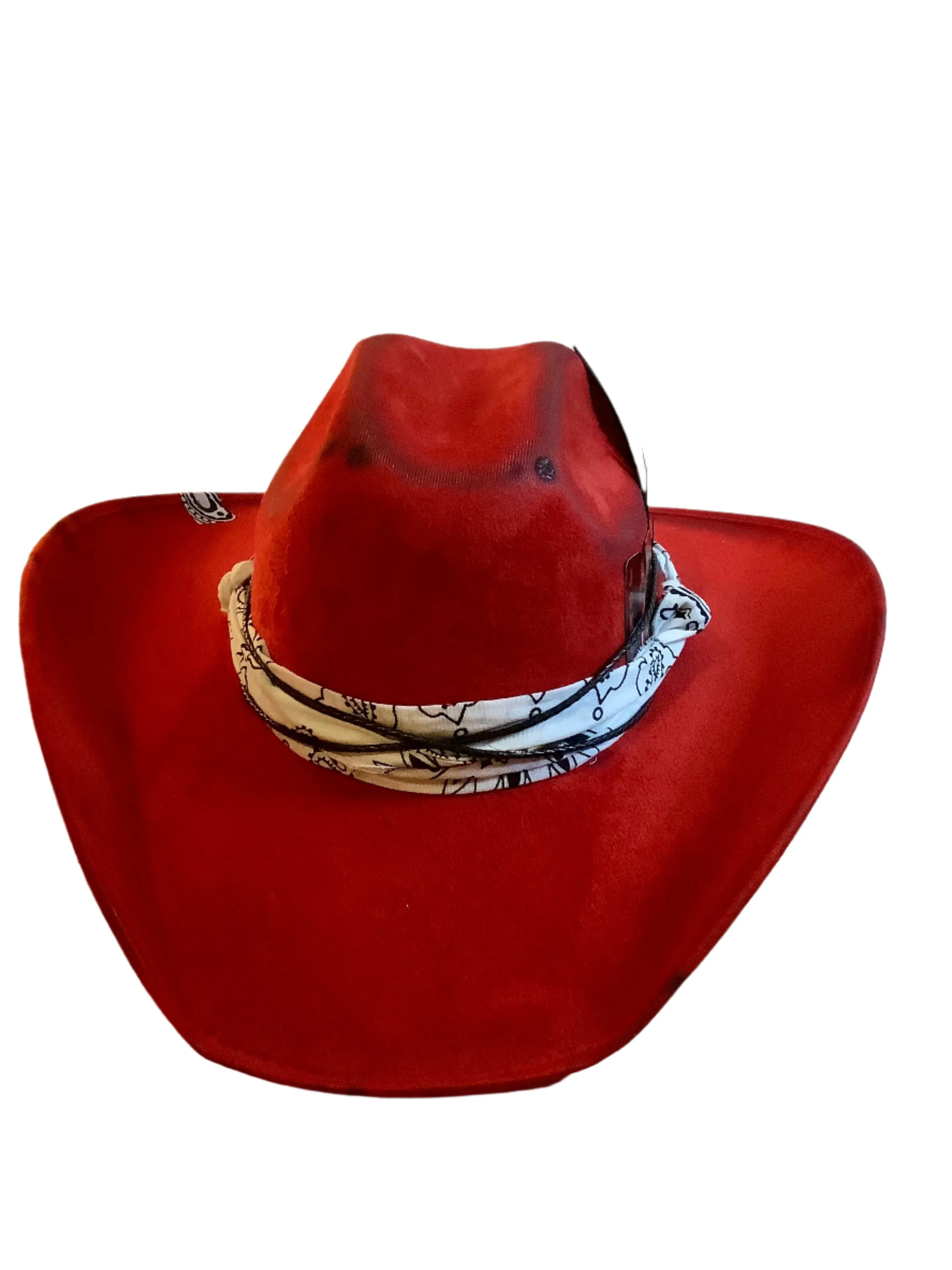 Cowboy hat red customized