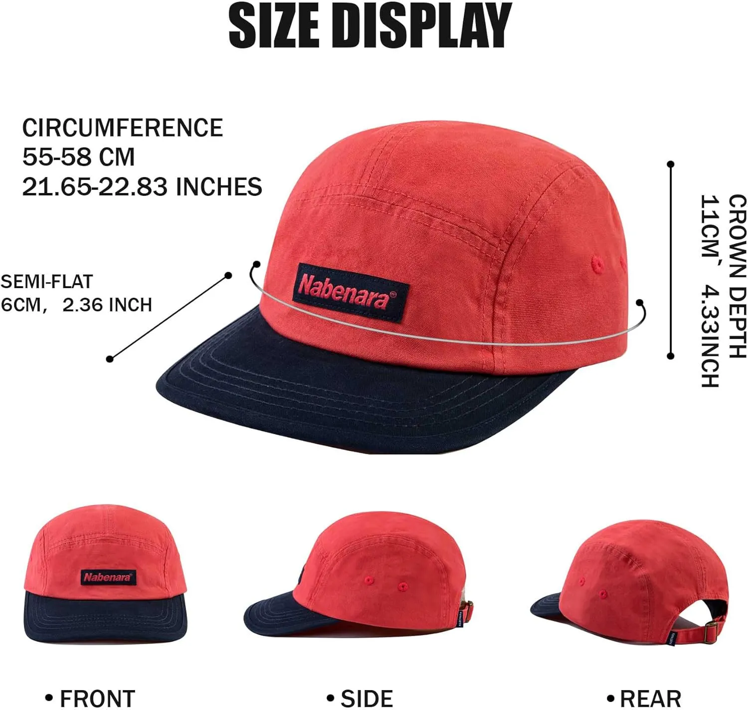 Croogo 5 Panel Snapback Hats for Men Women Vintage Dad Hat Flat Bill Baseball Cap Urban Street Hip Hop Biker Board Cap