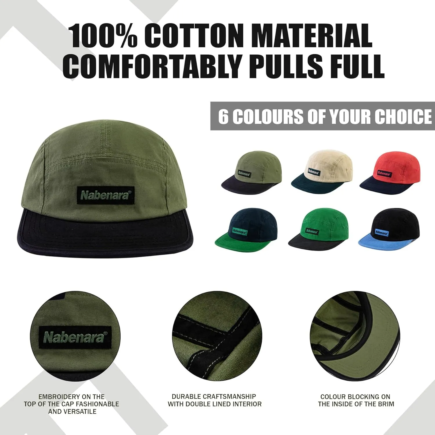Croogo 5 Panel Snapback Hats for Men Women Vintage Dad Hat Flat Bill Baseball Cap Urban Street Hip Hop Biker Board Cap