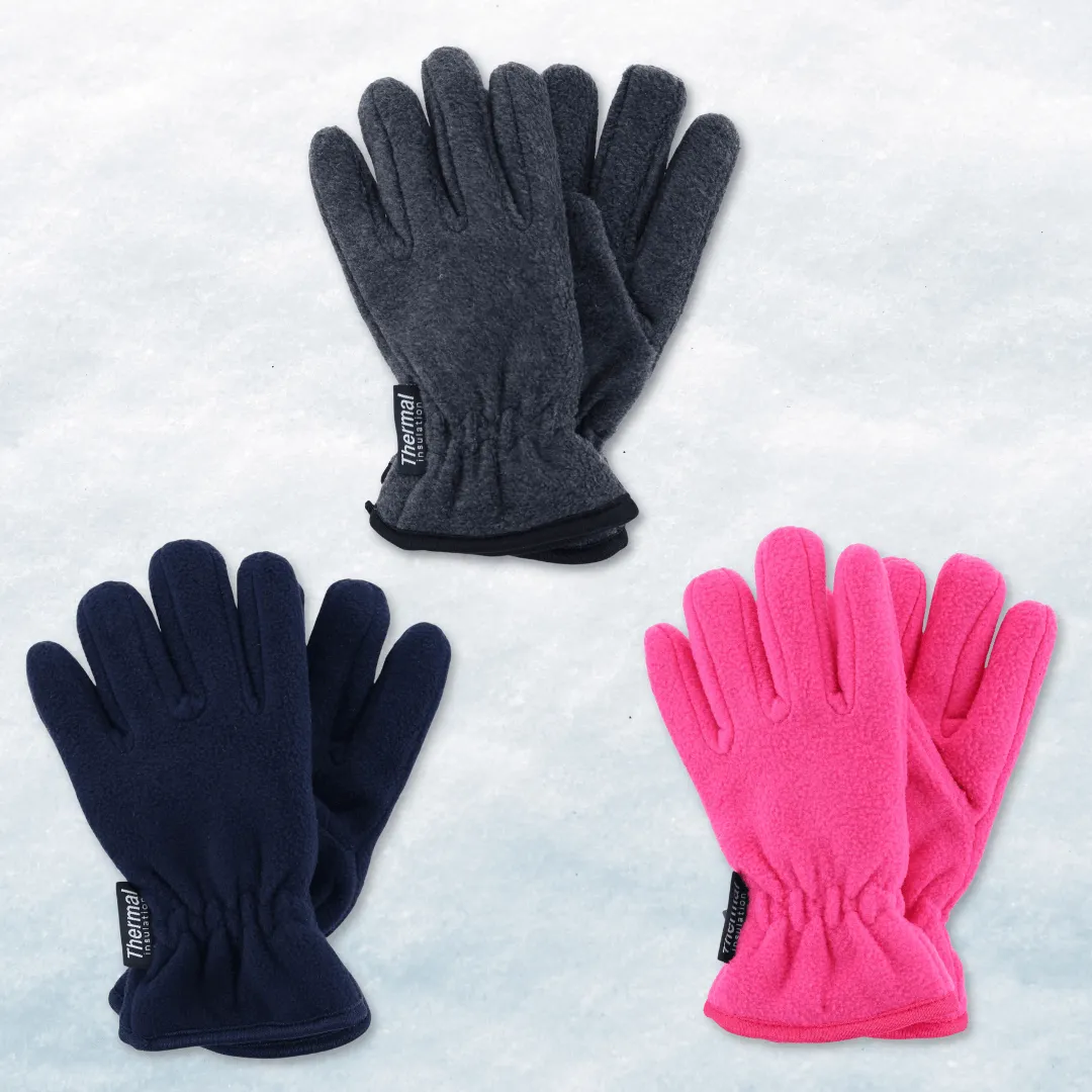 CTM® Kids' One Size (5-10) Winter Fleece Glove