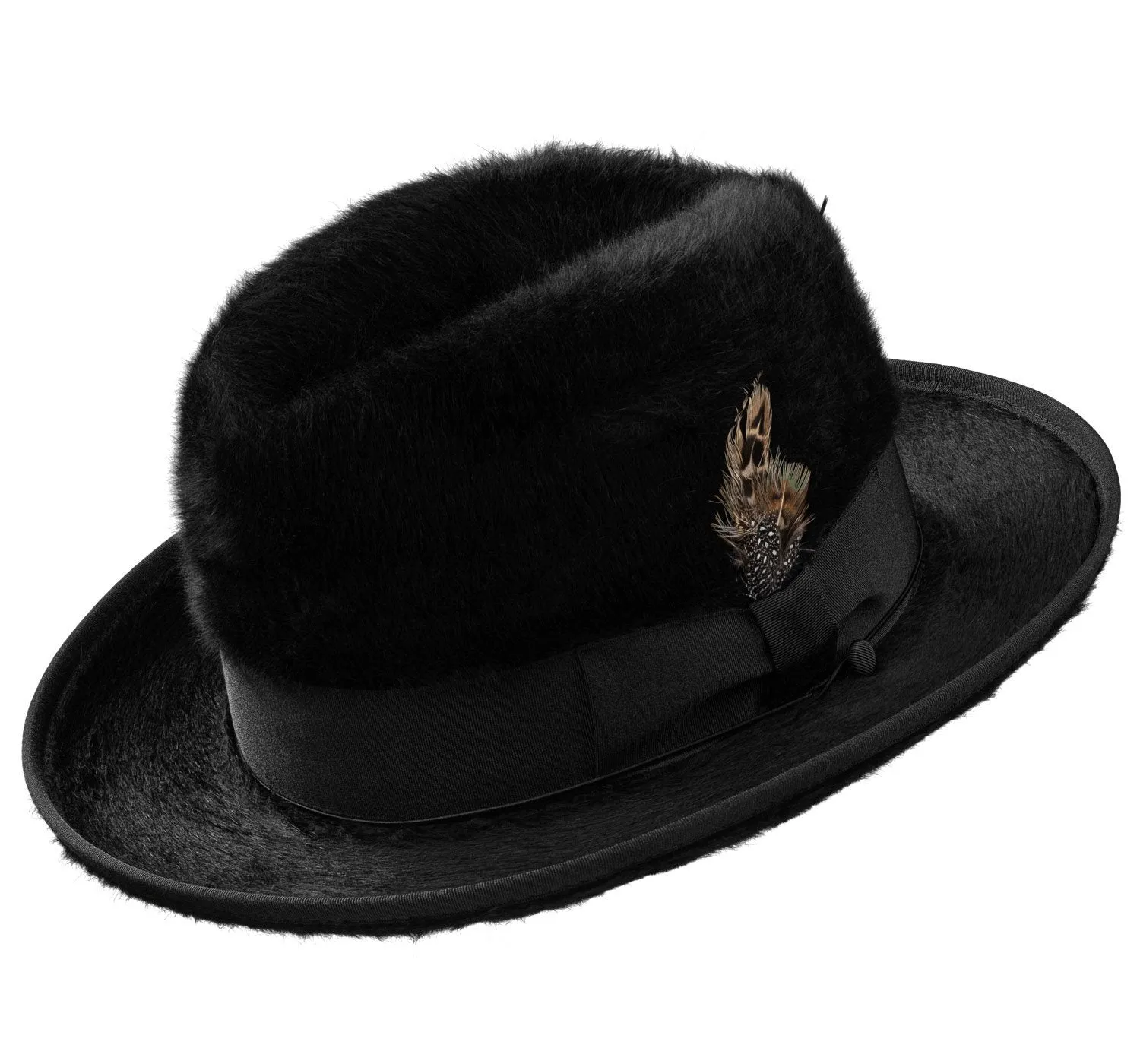 Dapper Gent's Fedora Homburg Beaver Hat