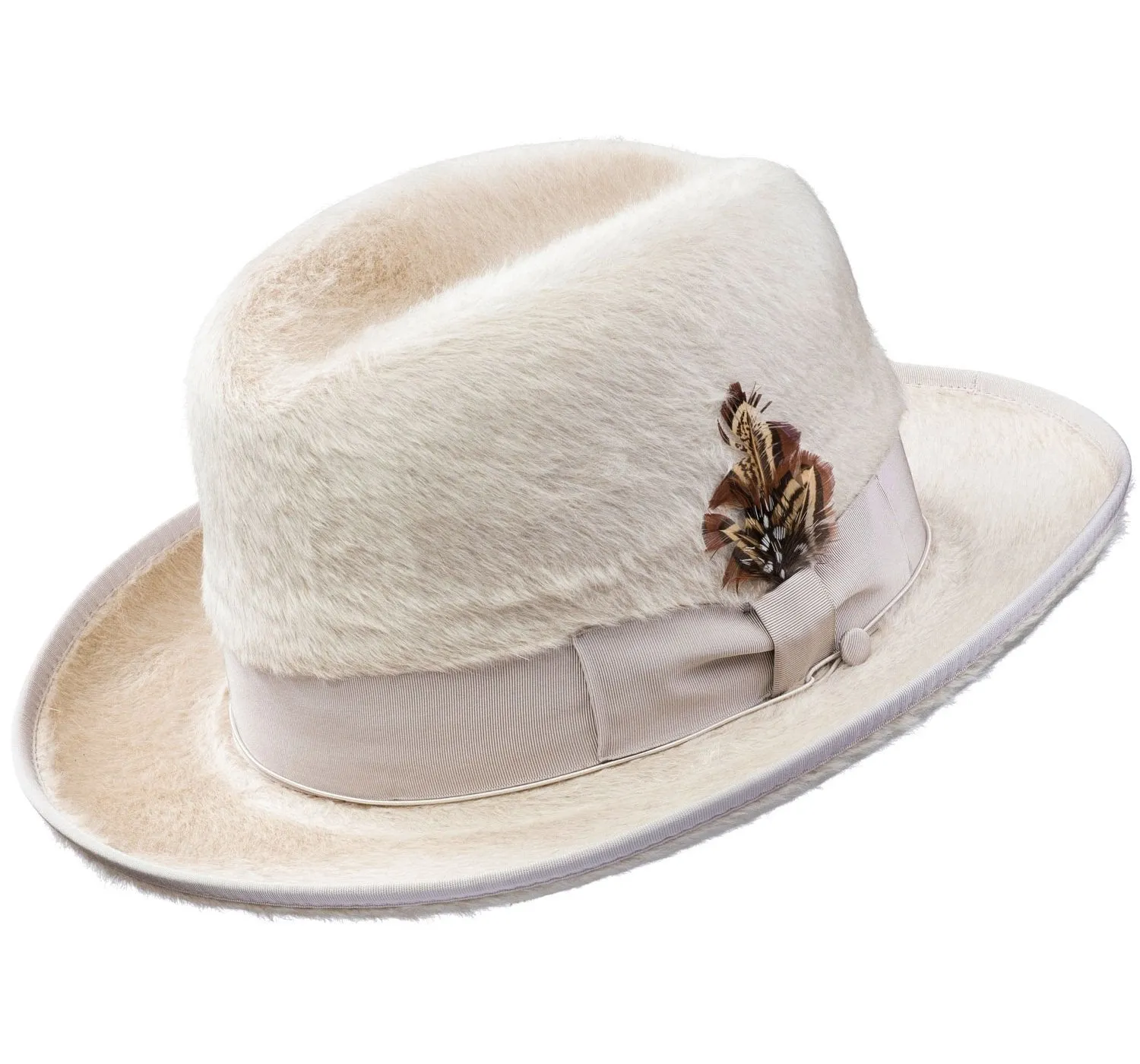 Dapper Gent's Fedora Homburg Beaver Hat