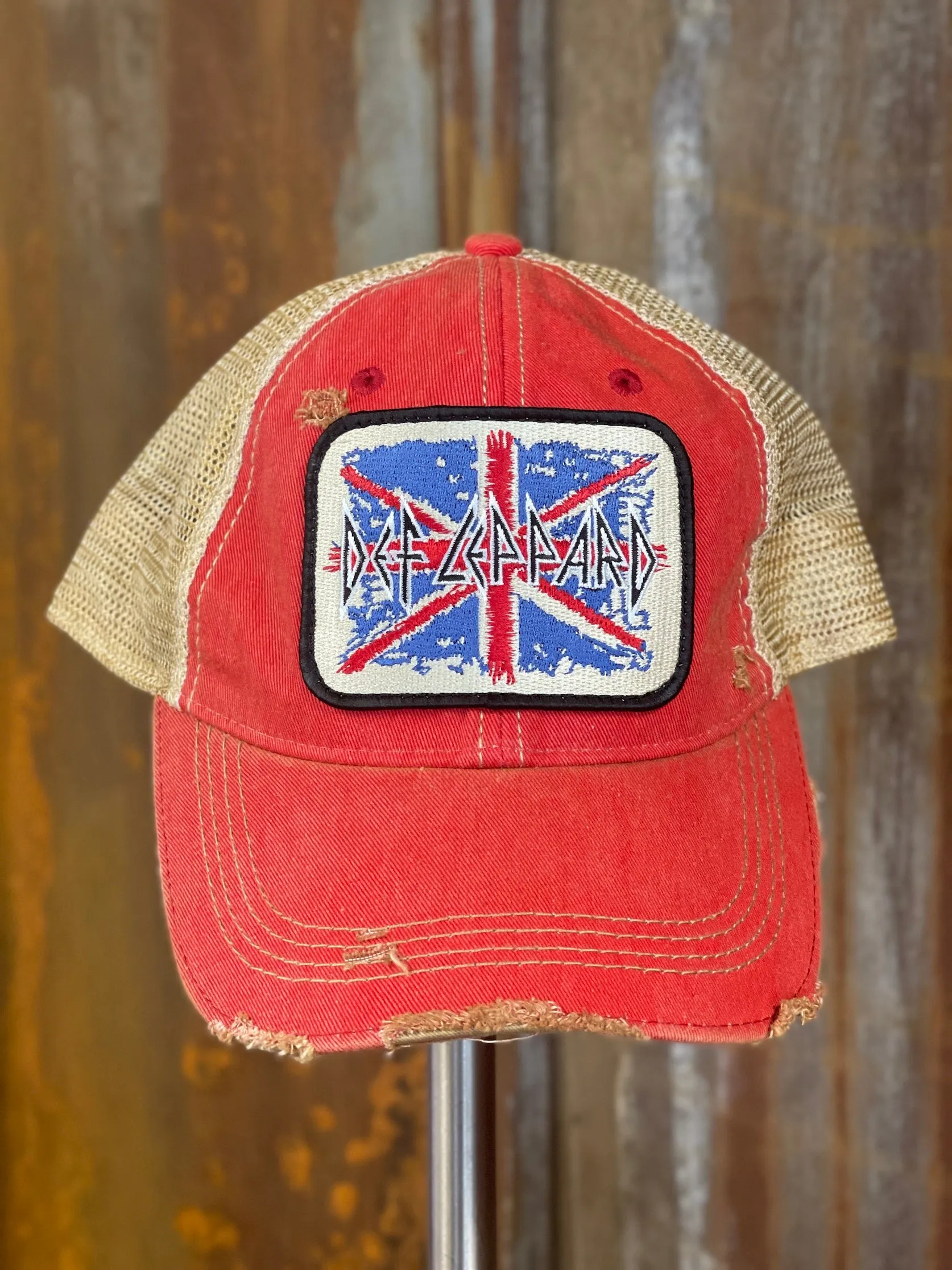Def Leppard UK Hat- Distressed Red