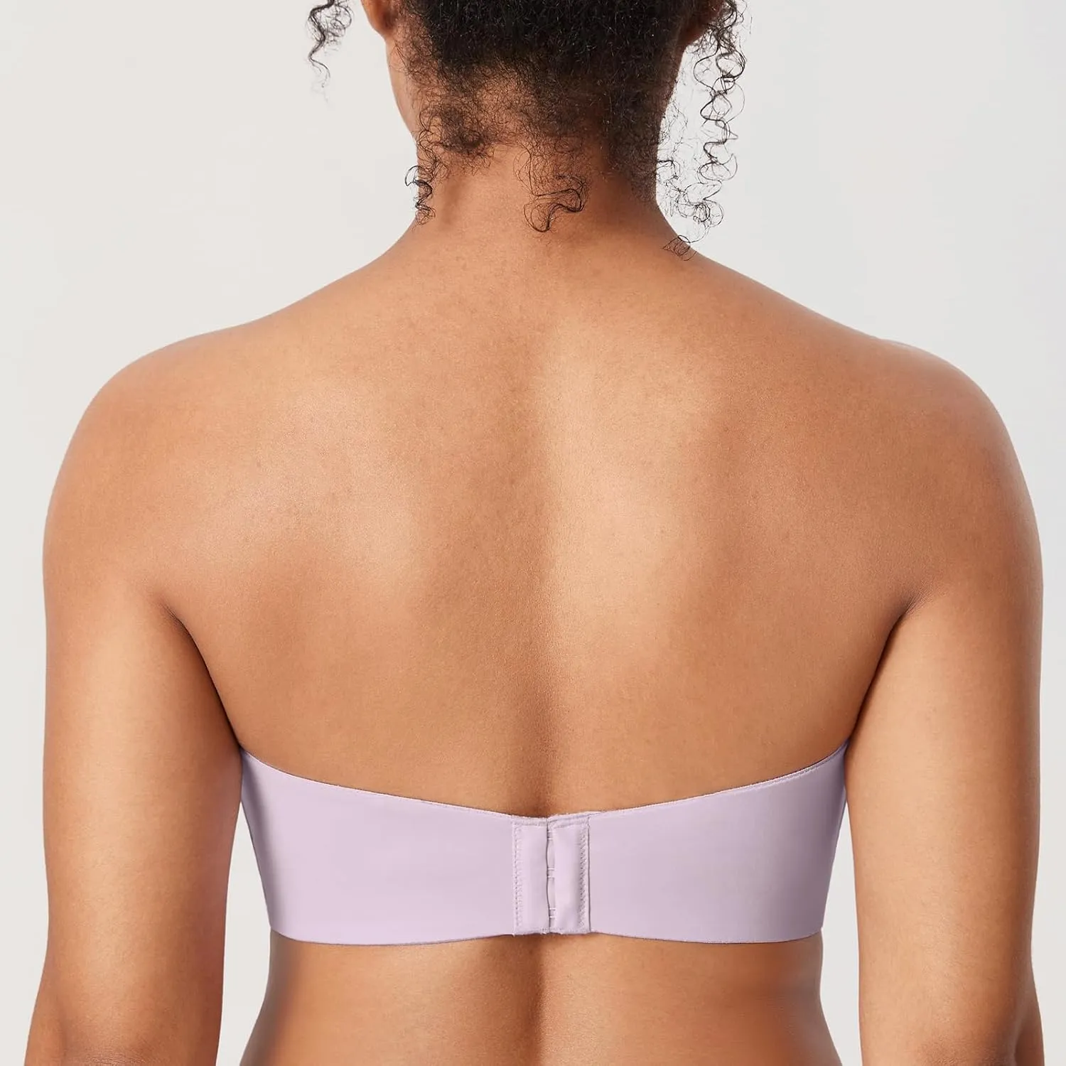 DELIMIRA Women's Strapless Bra Unlined Underwire Minimizer Plus Size Support