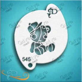 Diva Stencils | Face Painting Stencil | Tamina's Bear (545)