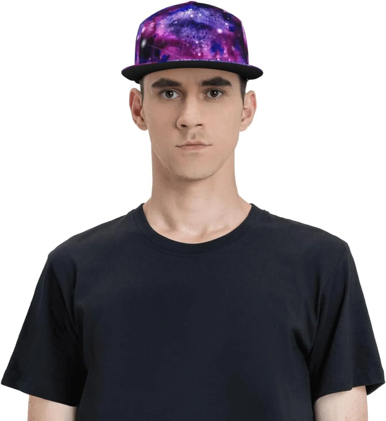 Fashion Galaxy Baseball Cap for Men Women Unisex Adjustable Trucker Hats Snapback Sun Hat Galaxy Flat Bill Brim Hats