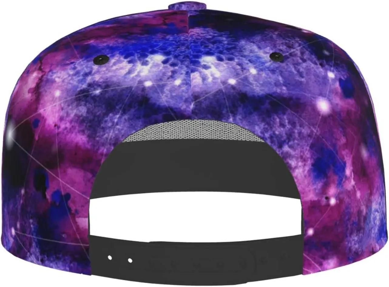 Fashion Galaxy Baseball Cap for Men Women Unisex Adjustable Trucker Hats Snapback Sun Hat Galaxy Flat Bill Brim Hats