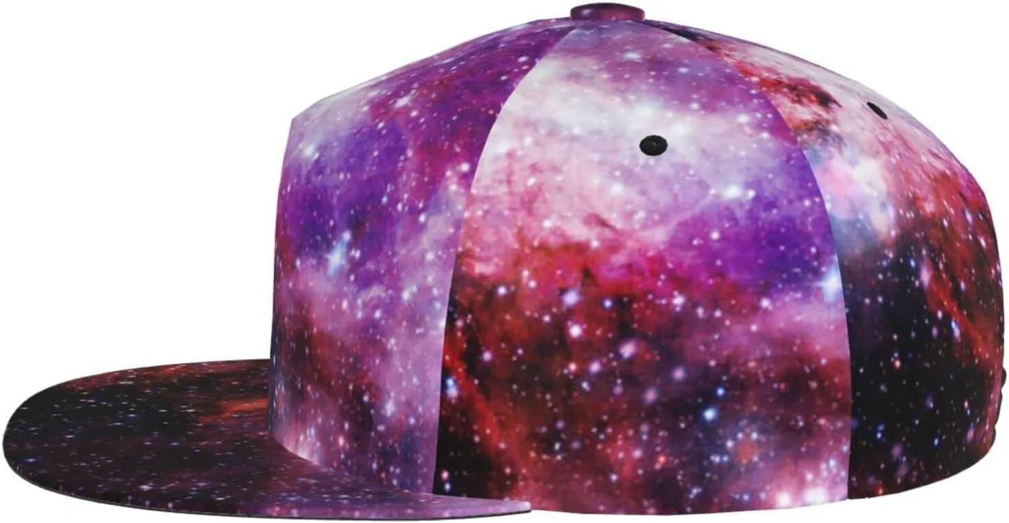 Fashion Galaxy Baseball Cap for Men Women Unisex Adjustable Trucker Hats Snapback Sun Hat Galaxy Flat Bill Brim Hats