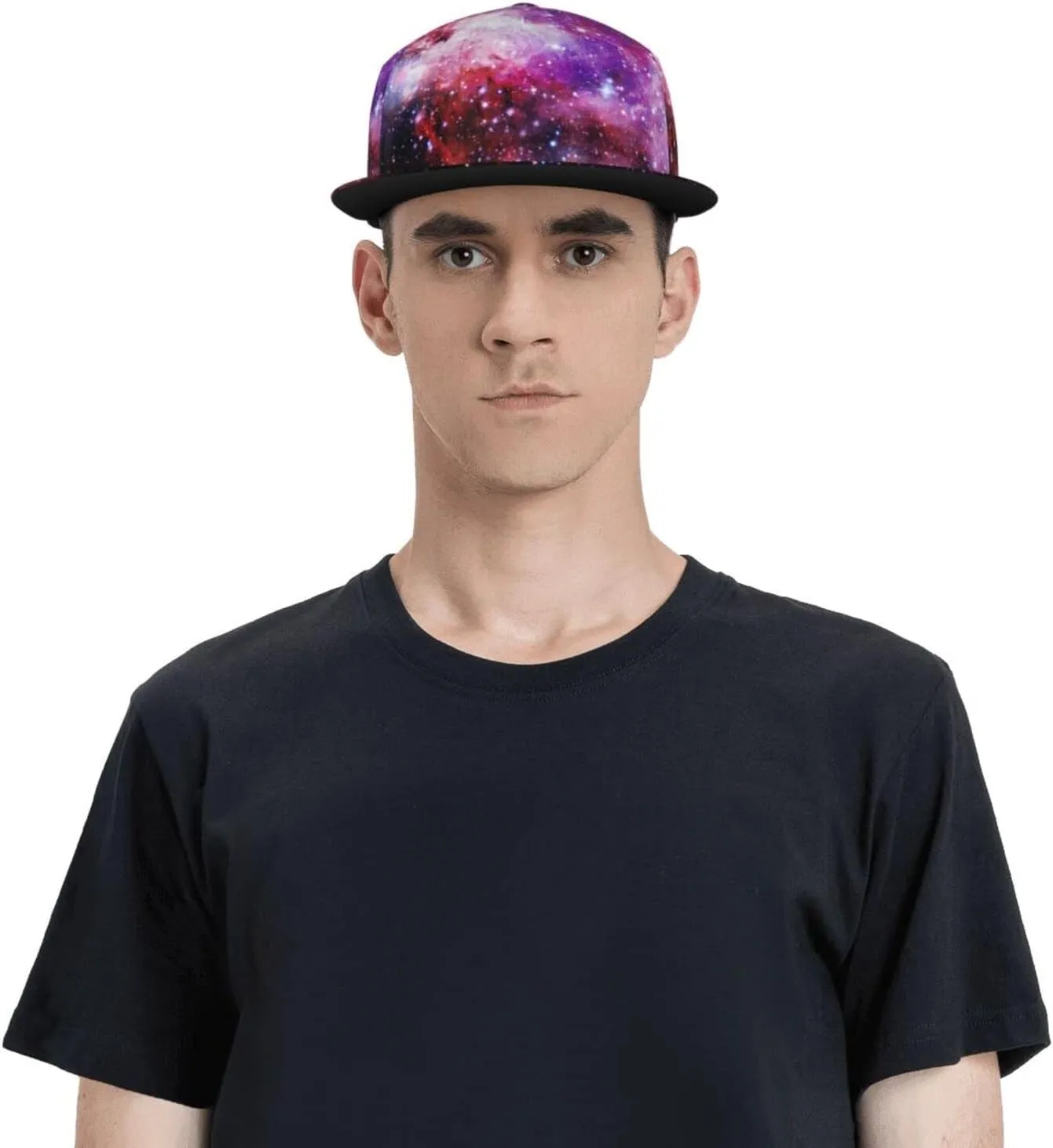 Fashion Galaxy Baseball Cap for Men Women Unisex Adjustable Trucker Hats Snapback Sun Hat Galaxy Flat Bill Brim Hats