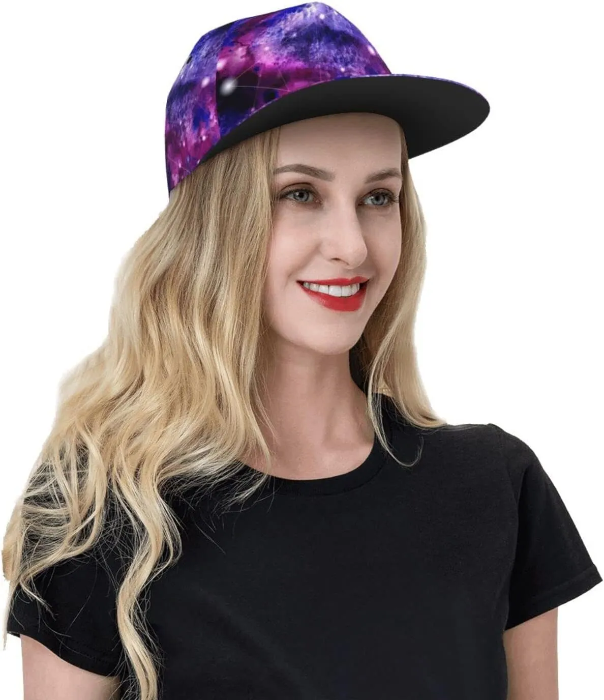 Fashion Galaxy Baseball Cap for Men Women Unisex Adjustable Trucker Hats Snapback Sun Hat Galaxy Flat Bill Brim Hats