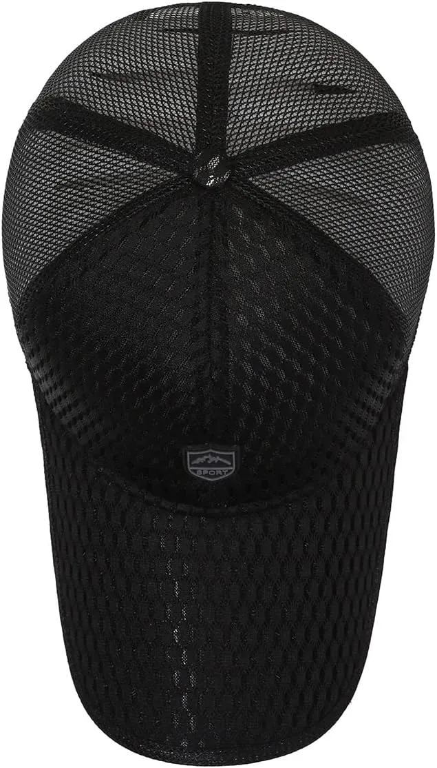 FASHIXD Mesh Baseball Cap for Men Women Summer Running Sports Hat Breathable Quick Dry Trucker Hats