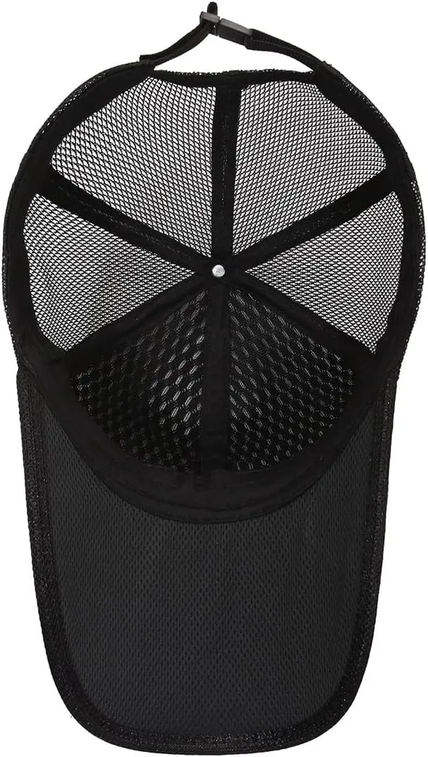 FASHIXD Mesh Baseball Cap for Men Women Summer Running Sports Hat Breathable Quick Dry Trucker Hats