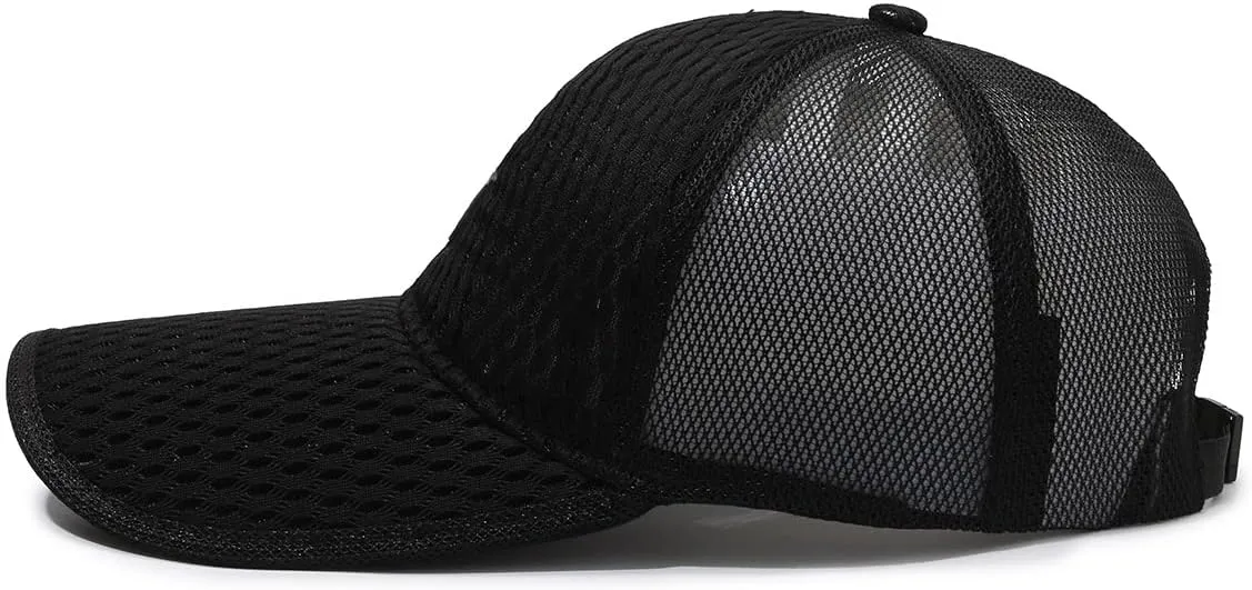 FASHIXD Mesh Baseball Cap for Men Women Summer Running Sports Hat Breathable Quick Dry Trucker Hats