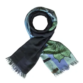 Foxes – Winter, Reversible Long Scarf