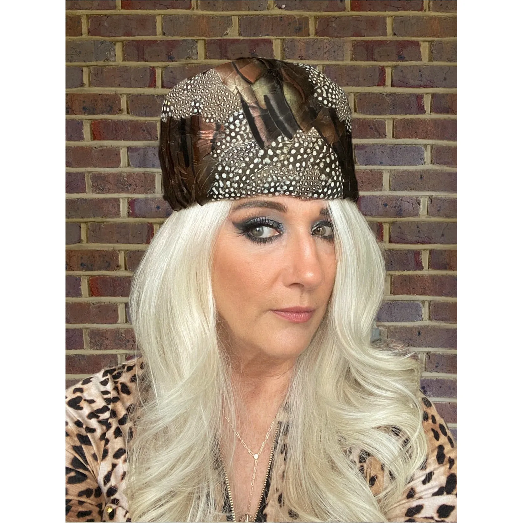 Gorgeous Vintage Pheasant Feather Pillbox Hat Polka Dot Feathers and Iridescent 1950s O/S Cocktail  Hat