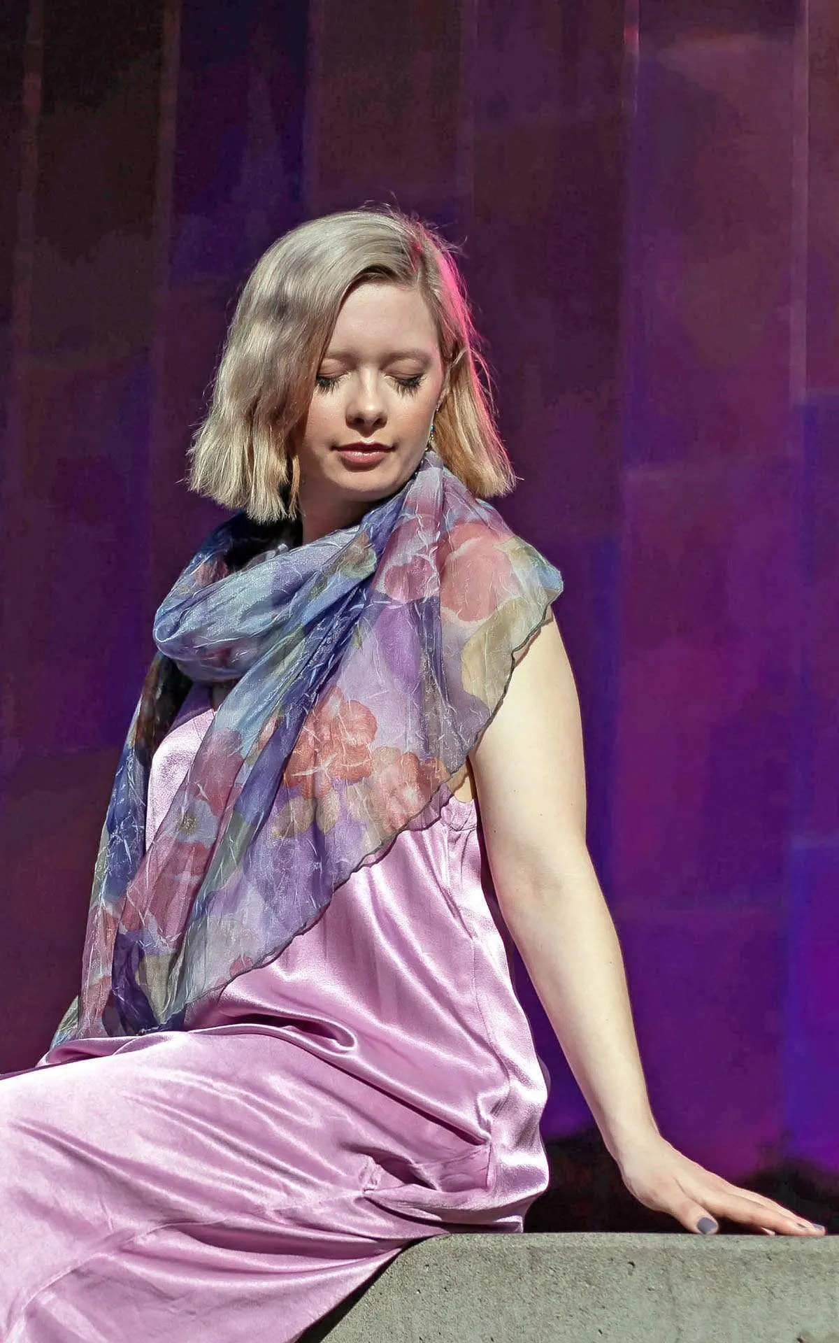 Handkerchief Scarf - Coastal Garden Collection