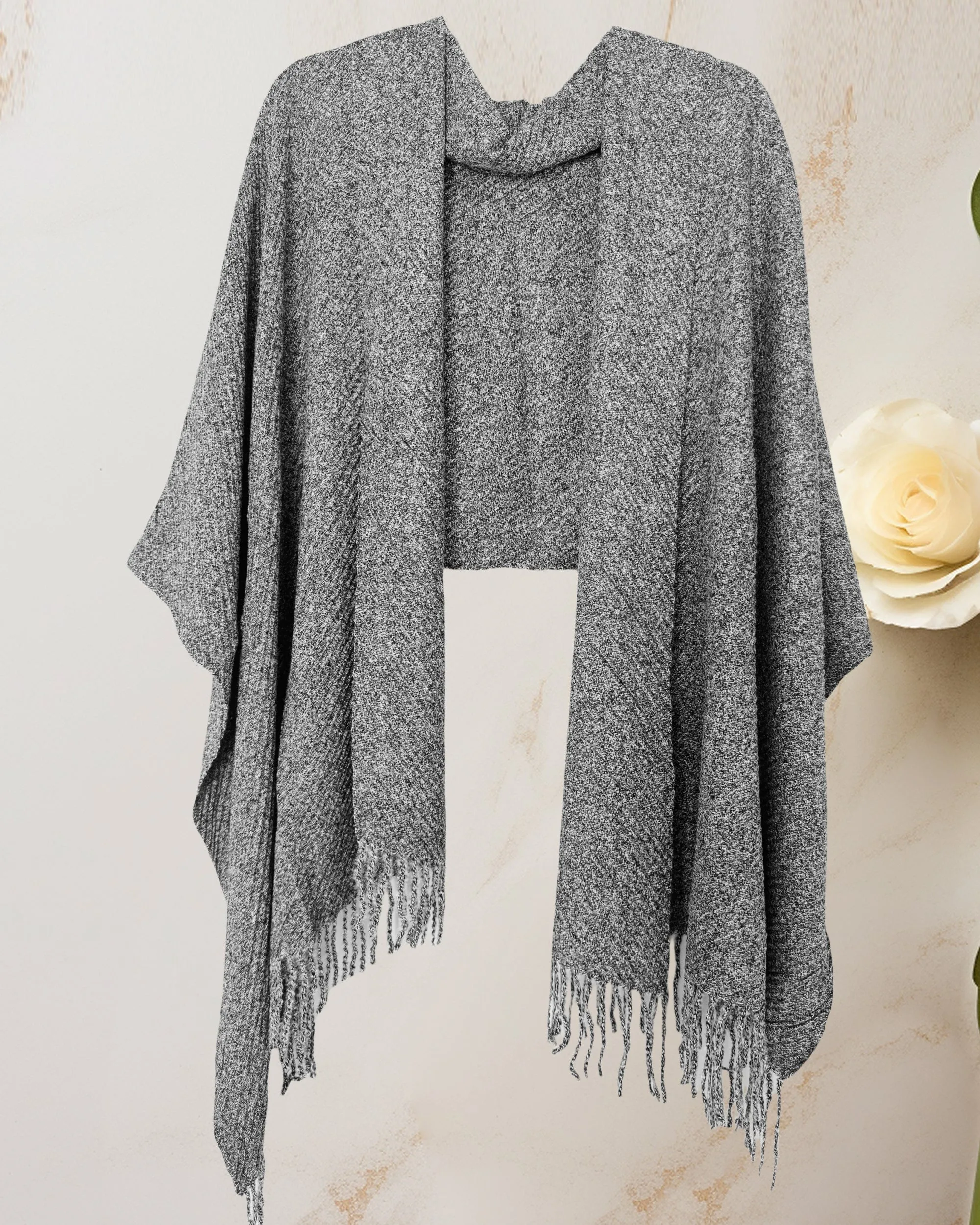 JC021031 Luxuriously Soft Herringbone Crinkled Scarf