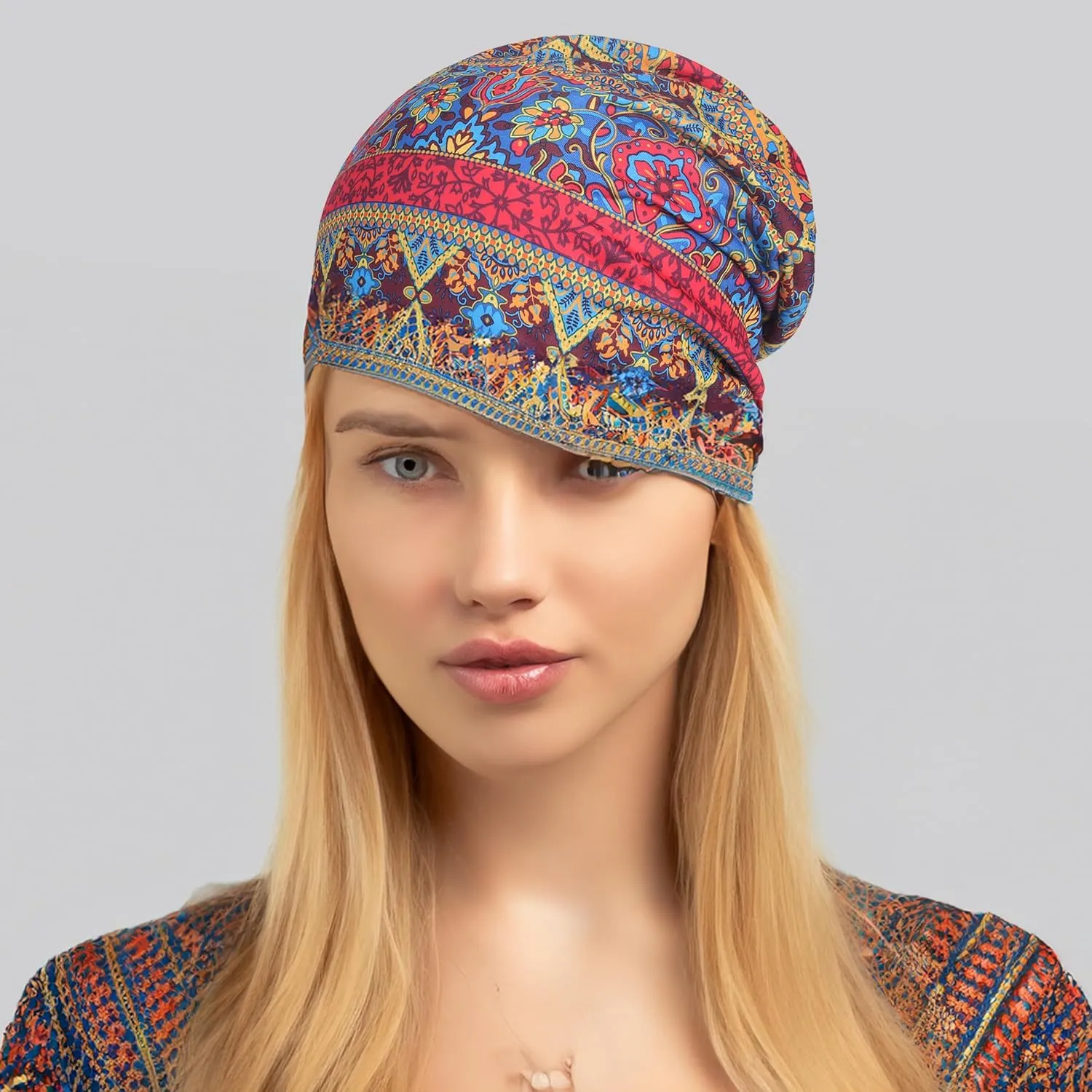 Jemis Skullies Beanies Thin Bonnet Chemo Hat Cap Infinity Scarf