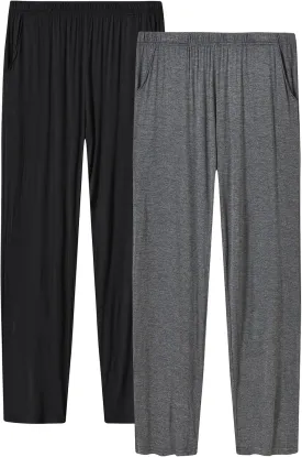 JINSHI Womens Pajama Pants with Pockets Soft Comfortable Lightweight Elastic Drawstring Modal Pajama Bottoms Lounge Pants