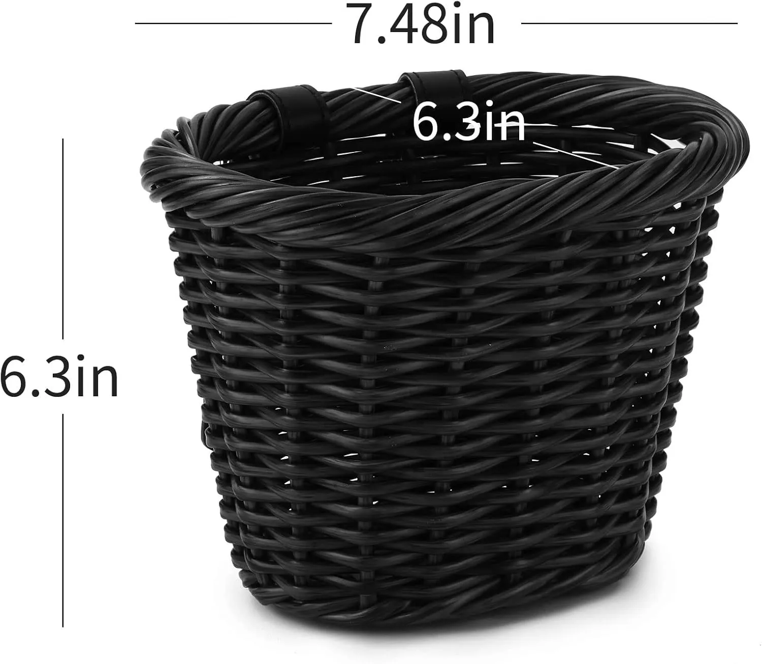 Kid's Bike Basket for Girls Front Bike Accessories Small Woven Wicker Cruiser Bicycle Basket with Handlebar Streamers Bell Boys16 Bike Girls Cycling Ages 3-13