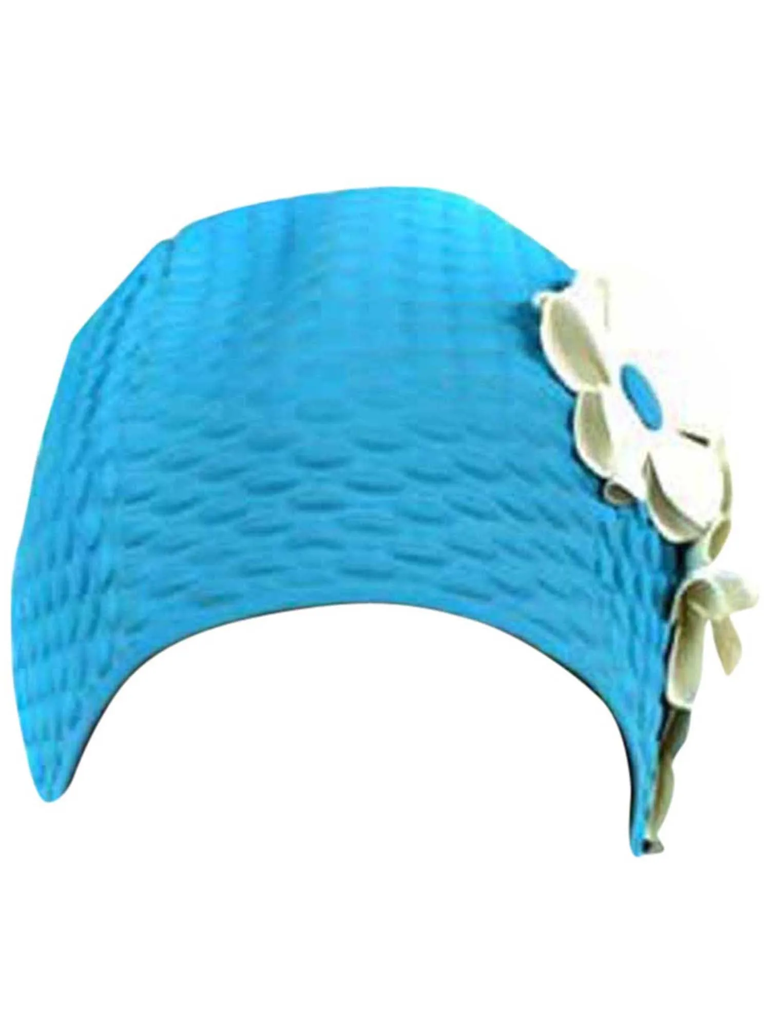 Latex Swim Cap With Flowers