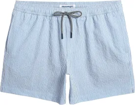 maamgic Men's Swim Trunks 5.5 inch Seersucker Beach Shorts Quick Dry Bathing Suits with Mesh Liner
