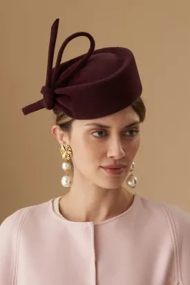 Mayfair Mulberry Pillbox Hat