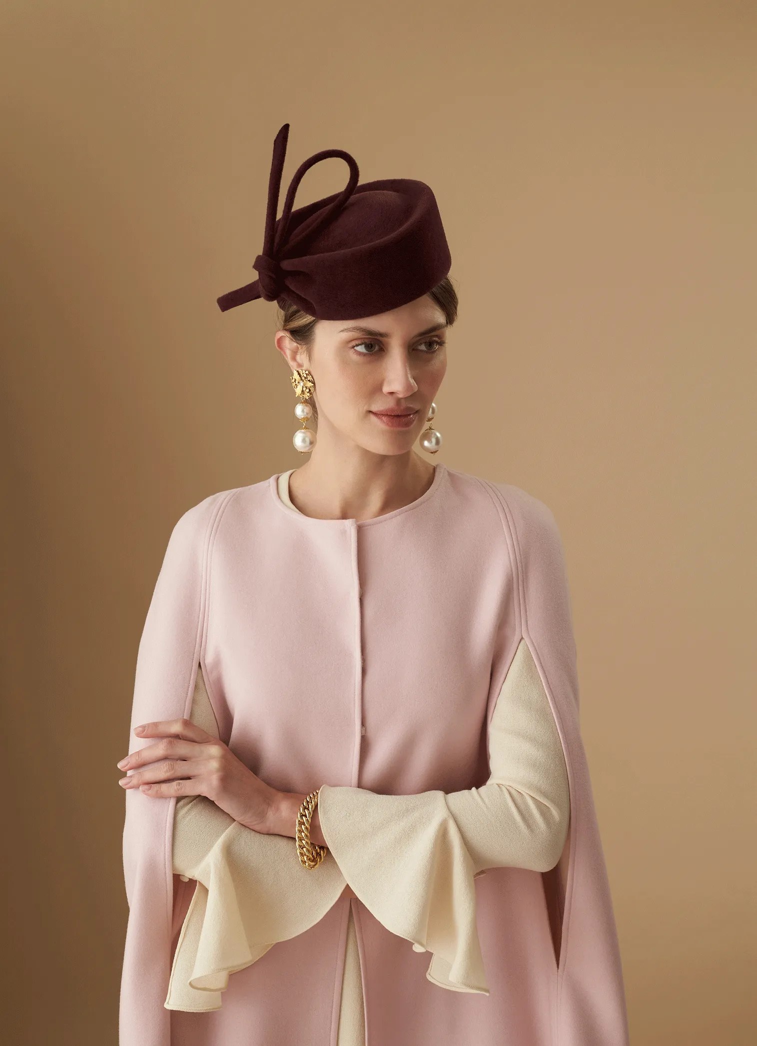 Mayfair Mulberry Pillbox Hat