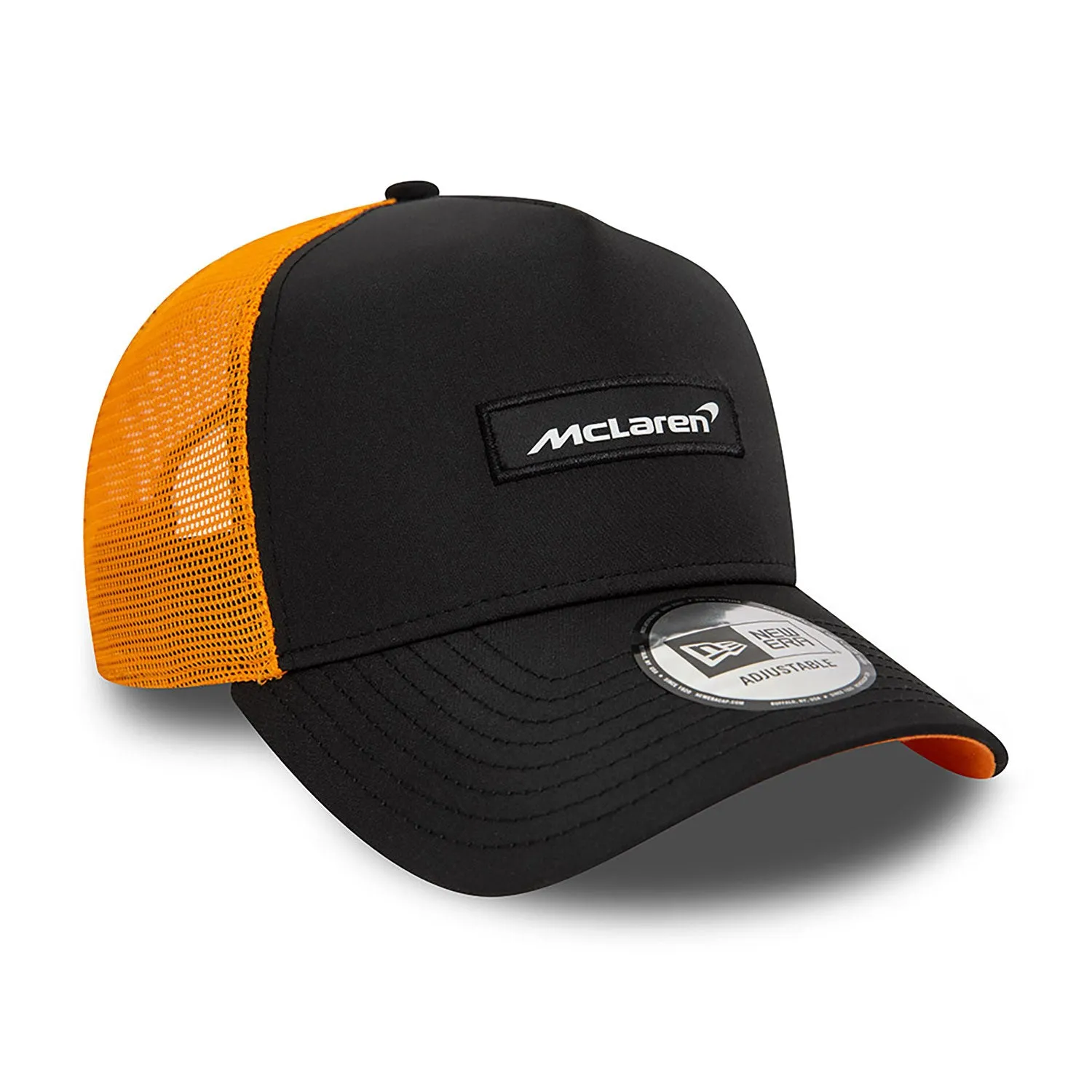 McLaren cap, New Era, Trucker, Adult, black, 2024
