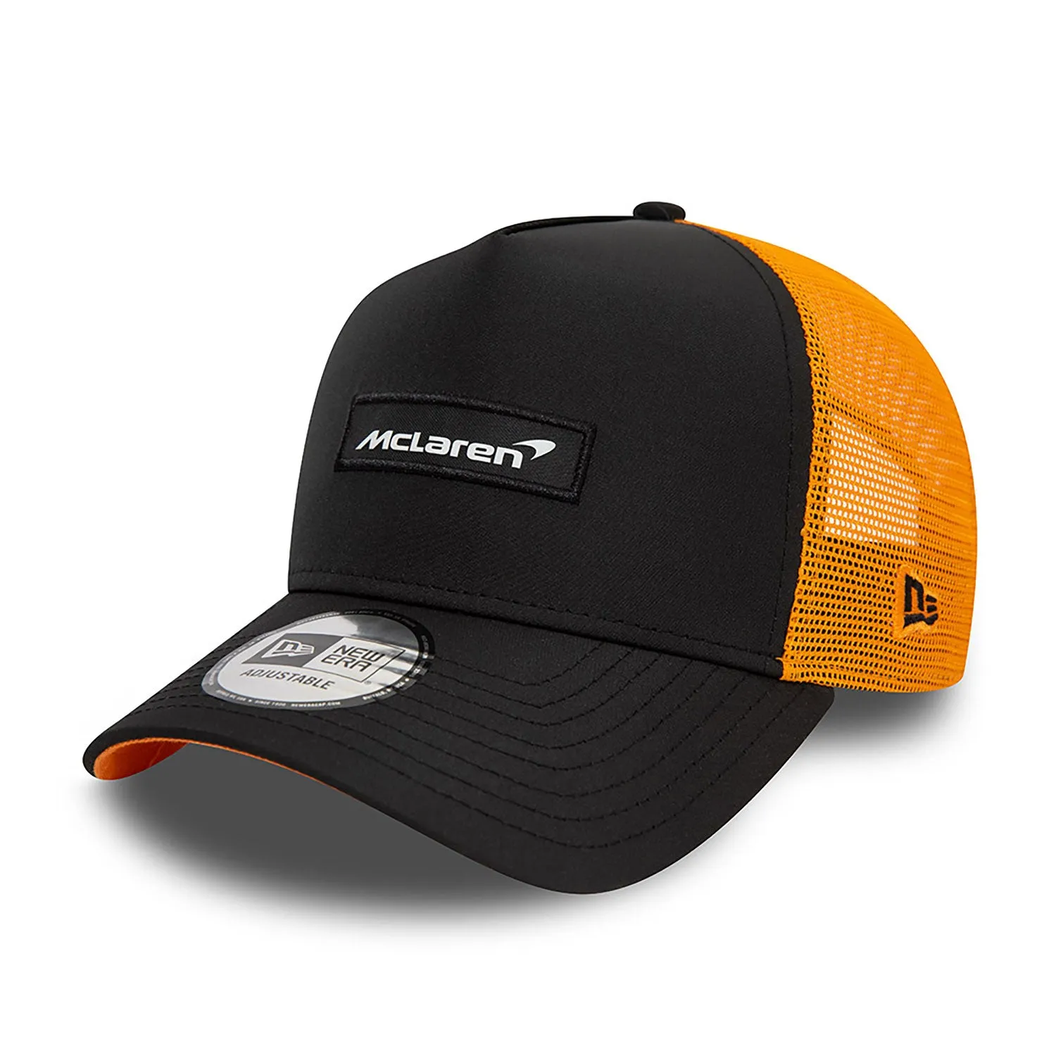 McLaren cap, New Era, Trucker, Adult, black, 2024
