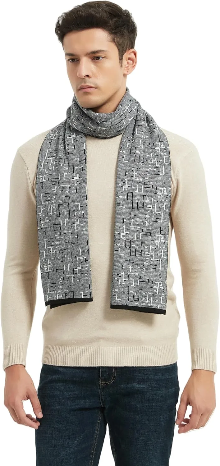 Mens Classic Winter Scarf Cashmere Winter Scarves Long Plain Fashion Formal Soft Scarf for Men