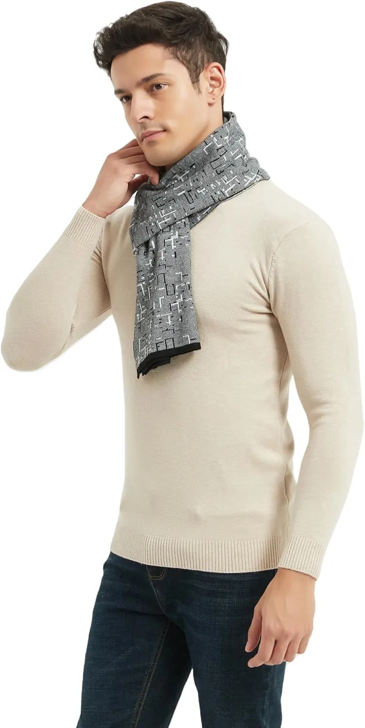 Mens Classic Winter Scarf Cashmere Winter Scarves Long Plain Fashion Formal Soft Scarf for Men